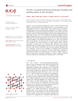 On the correlation between hydrogen bonding and melting points in