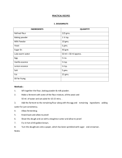 Bakery Practicals XI