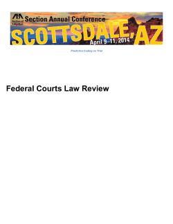 Federal Courts Law Review - American Bar Association