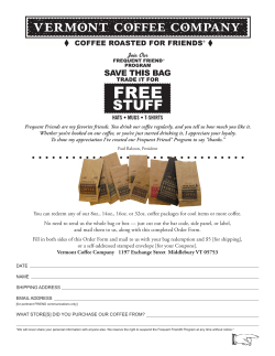 Frequent Friend order form