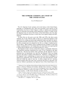 the supreme common law court of the united states