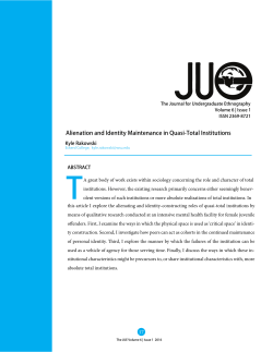 Alienation and Identity Maintenance in Quasi