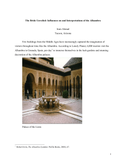 Influences on and Interpretations of the Alhambra