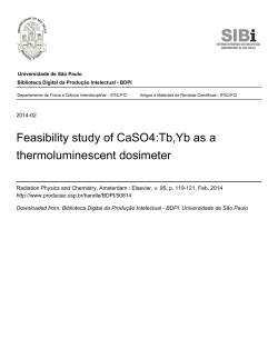 Feasibility study of CaSO4:Tb,Yb as a