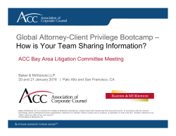 Global Attorney-Client Privilege Bootcamp