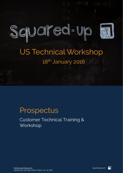 Prospectus - Squared Up