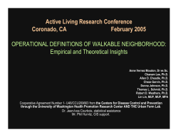 Objectives - Active Living Research