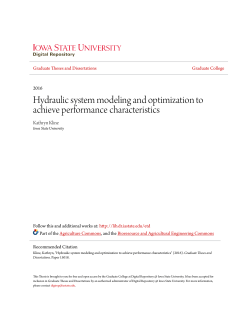 Hydraulic system modeling and optimization to achieve performance