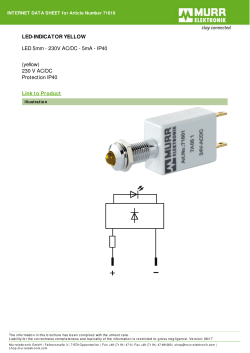 LED-INDICATOR YELLOW LED 5mm - 230V AC/DC - 5mA