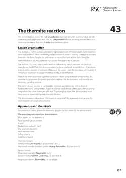 The thermite reaction