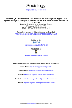 Knowledge once divided can be hard to put