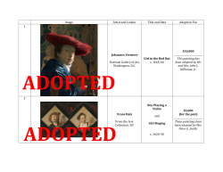 a complete list of paintings available for adoption.