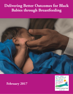 Delivering Better Outcomes for Black Babies through Breastfeeding