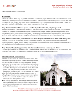 July 2015 - Chattanooga House of Prayer