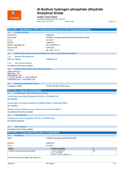 di-Sodium hydrogen phosphate dihydrate Analytical Grade