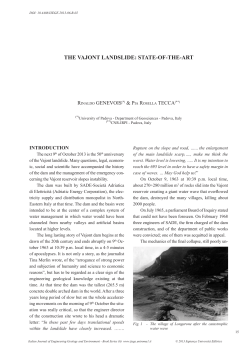 - Italian Journal of Engineering Geology and Environment