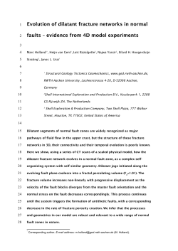 Evolution of dilatant fracture networks in normal faults - RWTH