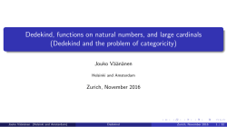 Dedekind and the problem of categoricity