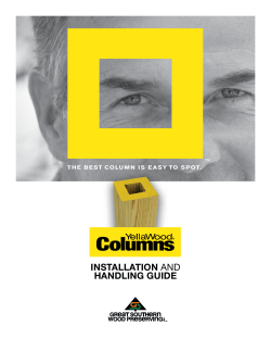 installation and handling guide