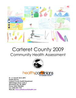 Community Health Assessment. The Carteret County