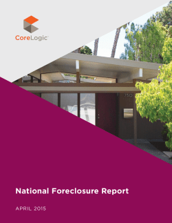 National Foreclosure Report
