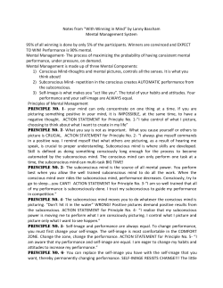 Notes from “With Winning in Mind” by Lanny Bassham