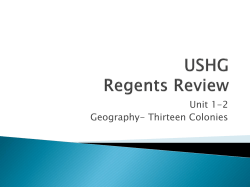 USHG Unit 1-2 Geography