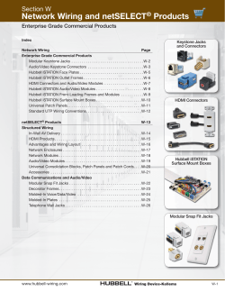 Network Wiring and netSELECT&reg; Products