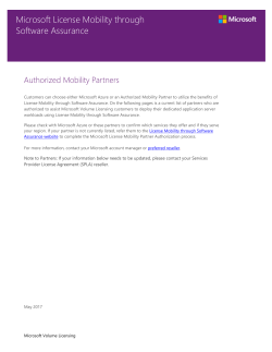 Authorized Mobility Partner - Center