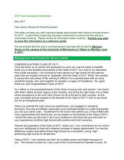 Commencement Information