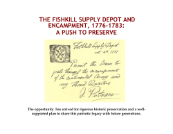the fishkill supply depot and encampment, 1776