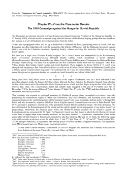 Bujac Chapter on Romanian Invasion of