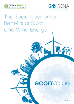 The Socio-economic Benefits of Solar and Wind Energy