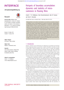 Full Text  - Journal of The Royal Society Interface