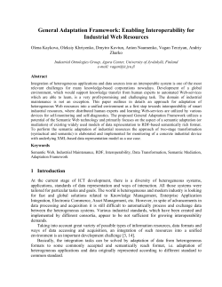 General Adaptation Framework: Enabling Interoperability for