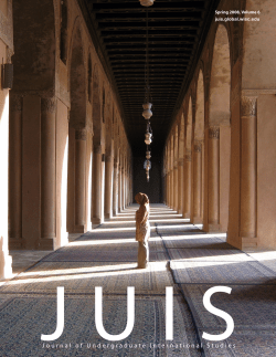 Spring 2009 Issue - Journal of Undergraduate International Studies