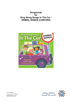 to the words to the songs on this album.