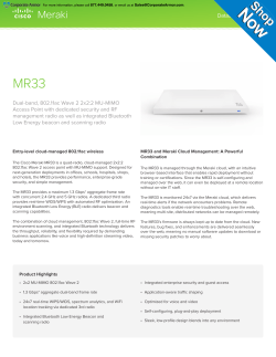 Dual-band, 802.11ac Wave 2 2x2:2 MU-MIMO