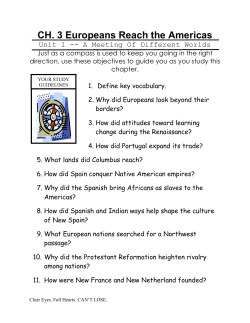 Ch. 3 objectives