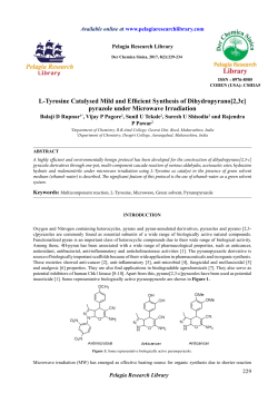 pyrazole under Microwave Irradiation