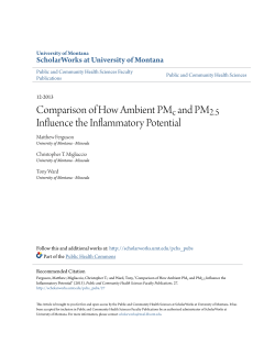 Comparison of How Ambient PM c and PM 2.5 Influence the