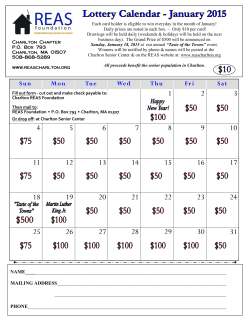 REAS Lottery Calendar 2015.pub - Charlton REAS Foundation, Inc.