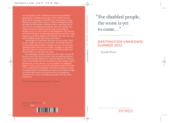 Destination Unknown: Summer 2012