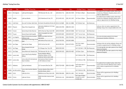 AlloMap&reg; Testing Draw Sites 17 Feb 2017 Contact CareDx
