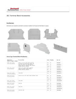 IEC Terminal Block Accessories