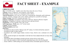 fact sheet - example