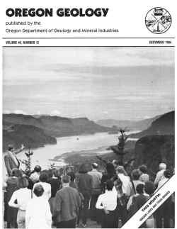 Ore Bin / Oregon Geology magazine / journal