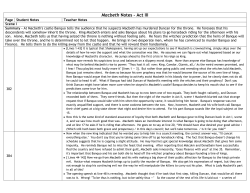 Macbeth Notes &ndash; Act III