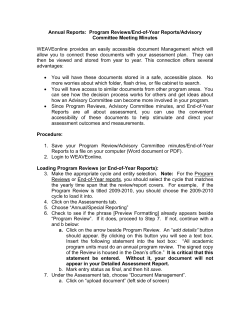 Upload my program review, end-of