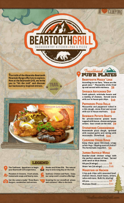 Jumbo Buffalo Wings Beartooth Mozza` Logs Mountain of Nachos